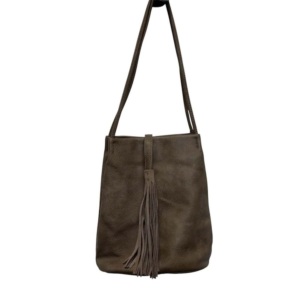 Street Level Tassel Shoulder Bag Taupe